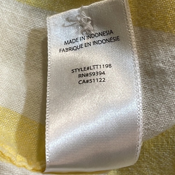 beachlunchlounge striped button down sleeveless shirt • Size XS - Picture 10 of 12